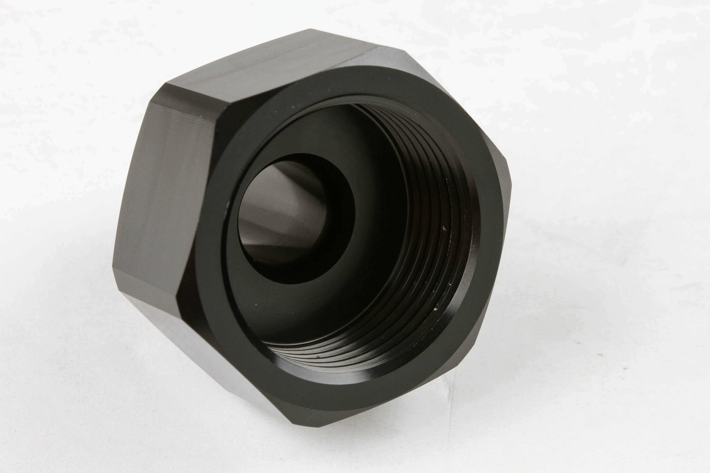 NOS Black T7075 aluminum 8AN-660 Bottle Nut Adapter - 16233NOS