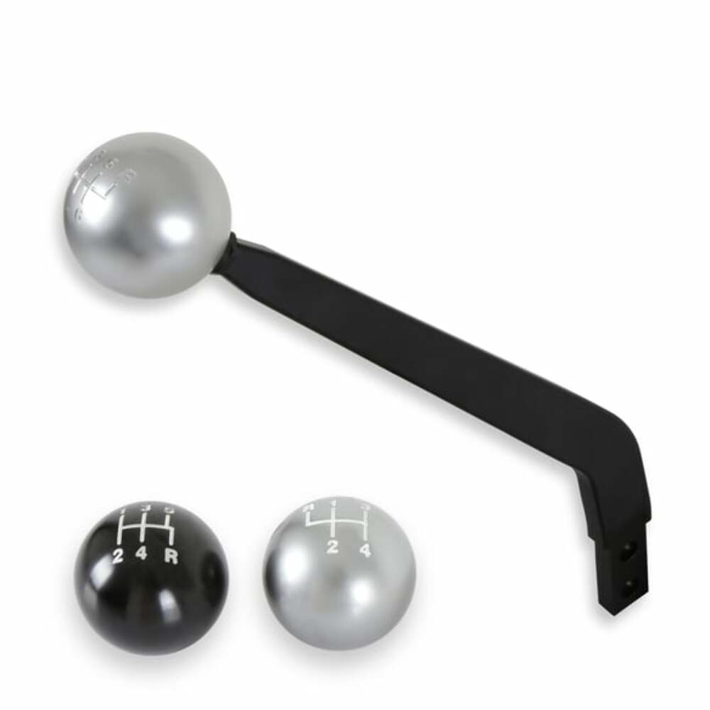 Fits Shifters W/M16X1.5 Billet Shift Knob-No Shift Pattern Silver-163002HST