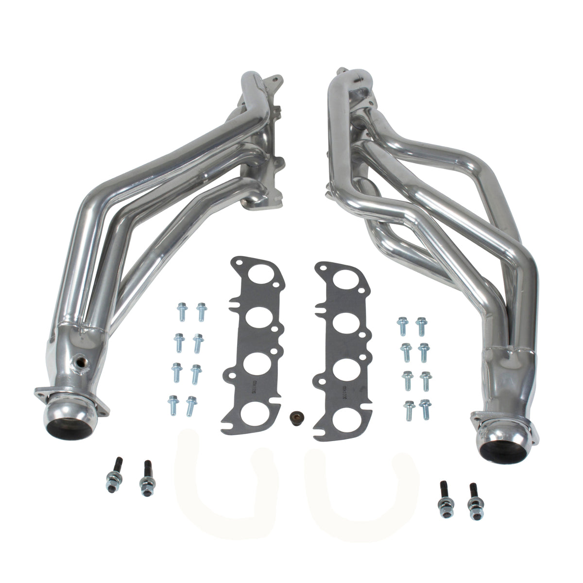 Fits 1986-2004 Mustang Coyote Swap 1-3/4" Long Tube Exhaust Headers-Silver-16340