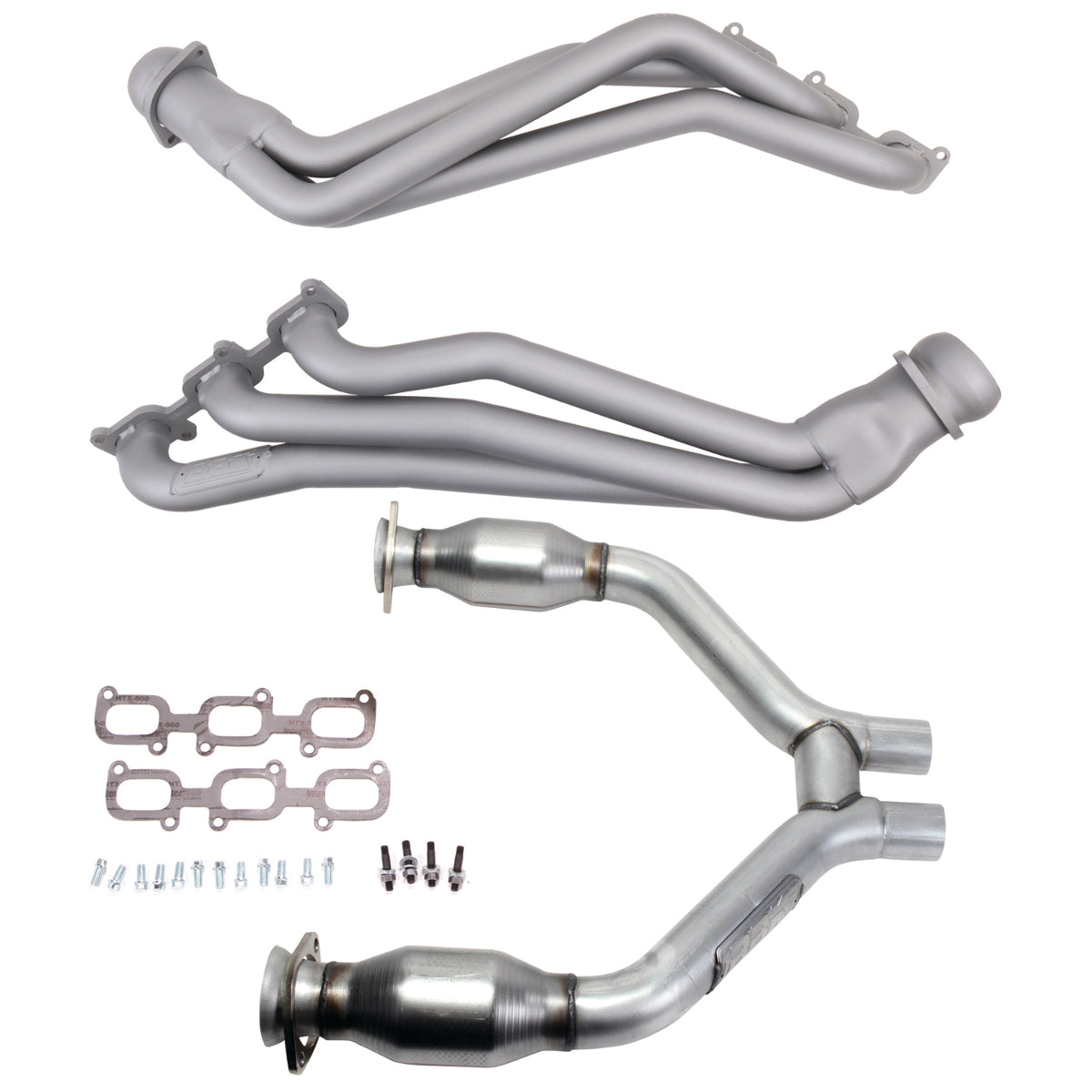 Fits 2015-2017 Mustang V6 1-3/4 Tube Headers, Short Mid H Pipe w/Converter-16423 - Car Part People
