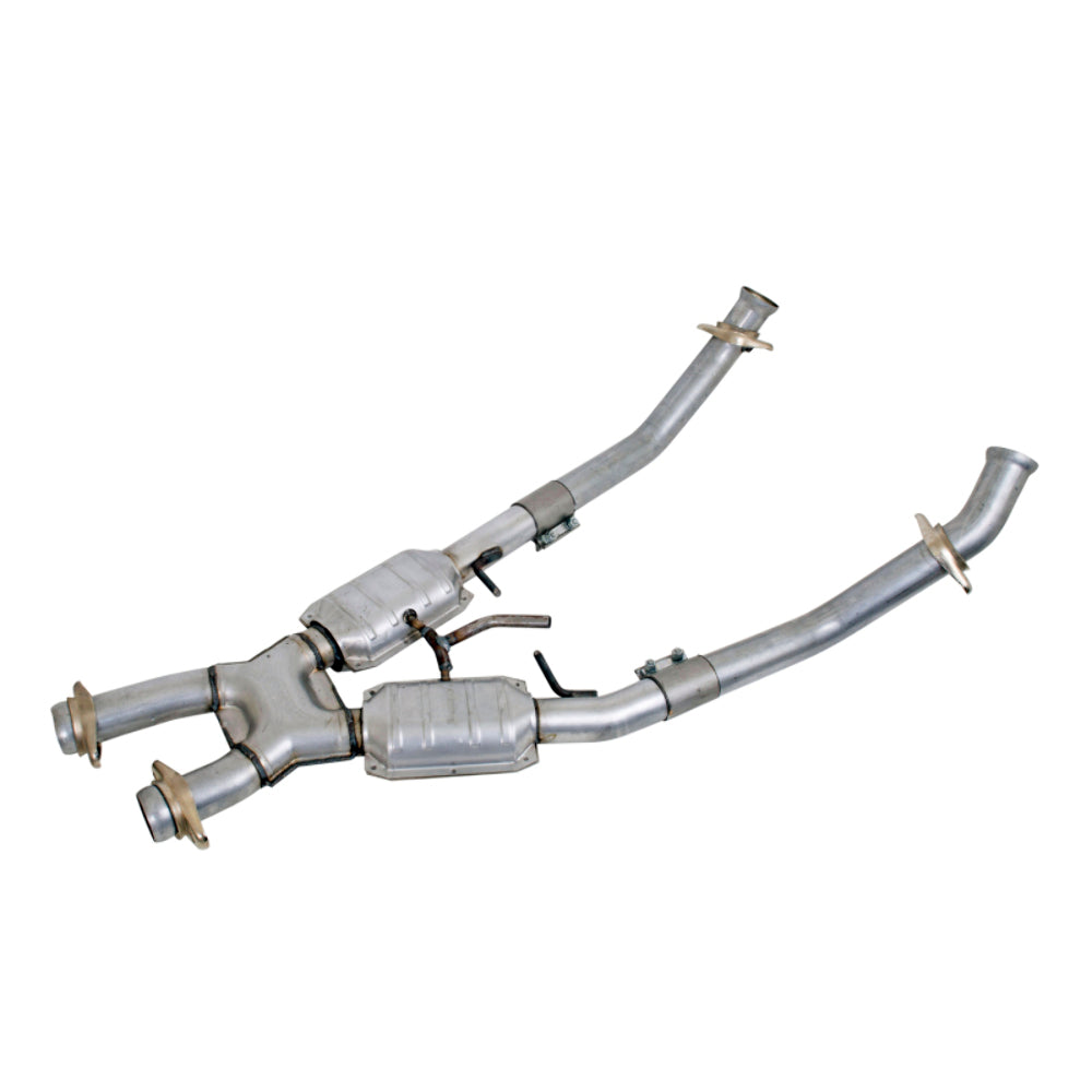 Fits 1986-1993 Mustang 5.0 2.5 Full X Pipe W/ Catalytic Converters-1662 - Car Part People