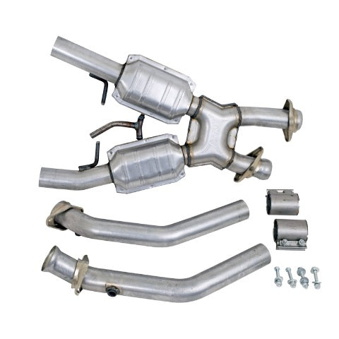 Fits 1994-1995 Mustang 5.0 2.5 Full X Pipe W/Catalytic Converters-1663