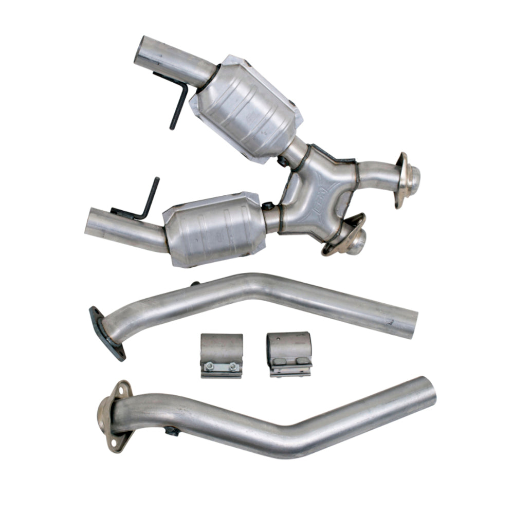 Fits 1996-1998 Mustang GT 2.5 Full X Pipe W/Catalytic Converters-1666 - Car Part People