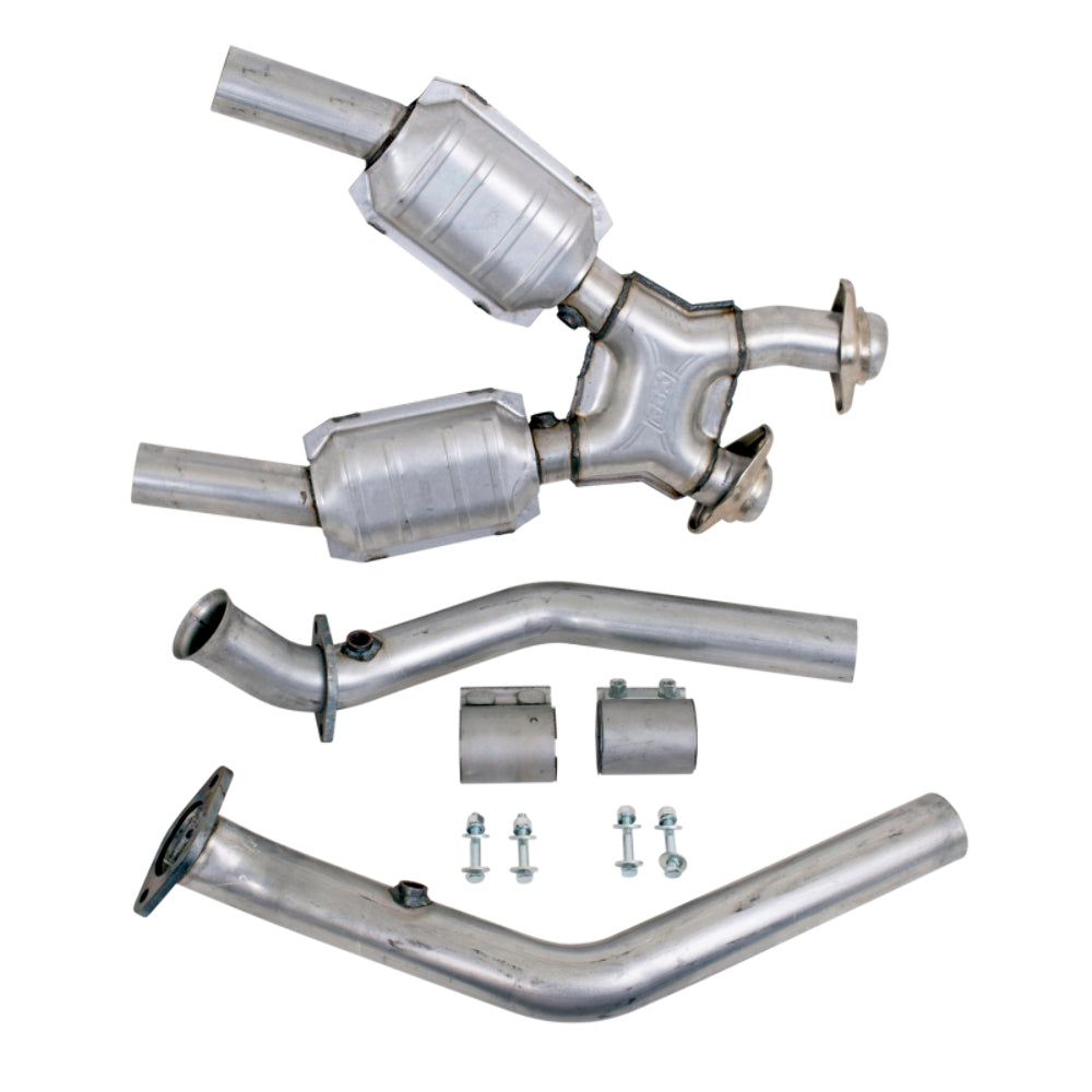 Fits 1999-2004 Mustang 4.6L Full 2.5 X Pipe W/Catalytic Converters-1670 - Car Part People