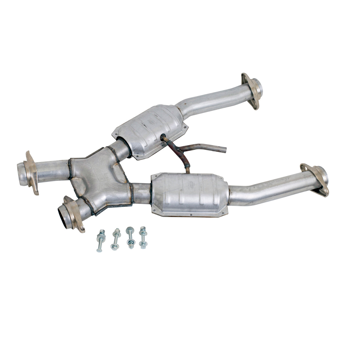 Fits 1994-1995 Mustang GT 2.5 Short Mid X Pipe W/Catalytic Converters-1672 - Car Part People