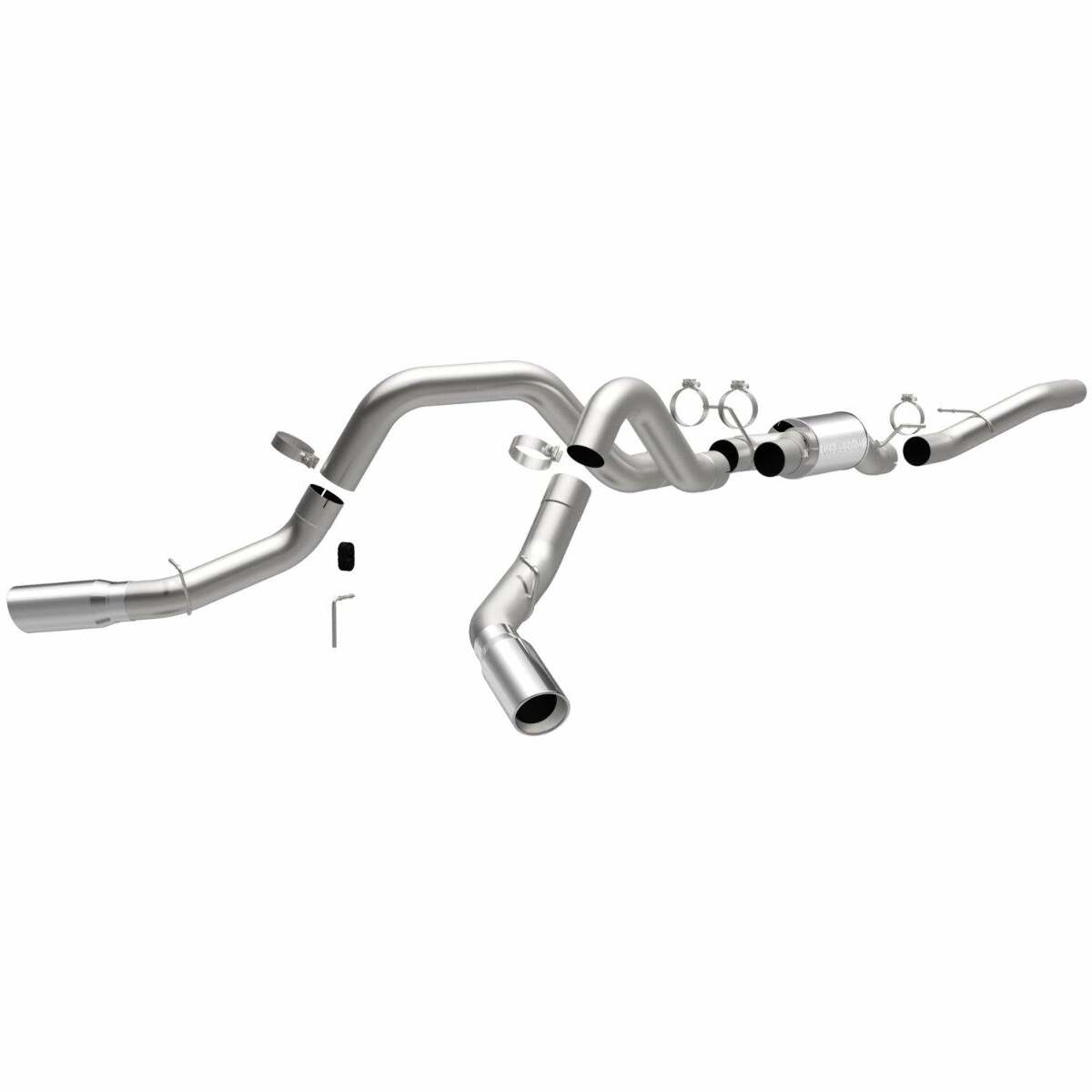 06 GM Duramax CC/SB Dual Street Series Stainless Cat-Back System 16964 Magnaflow - Cat Back Exhaust Car Part People