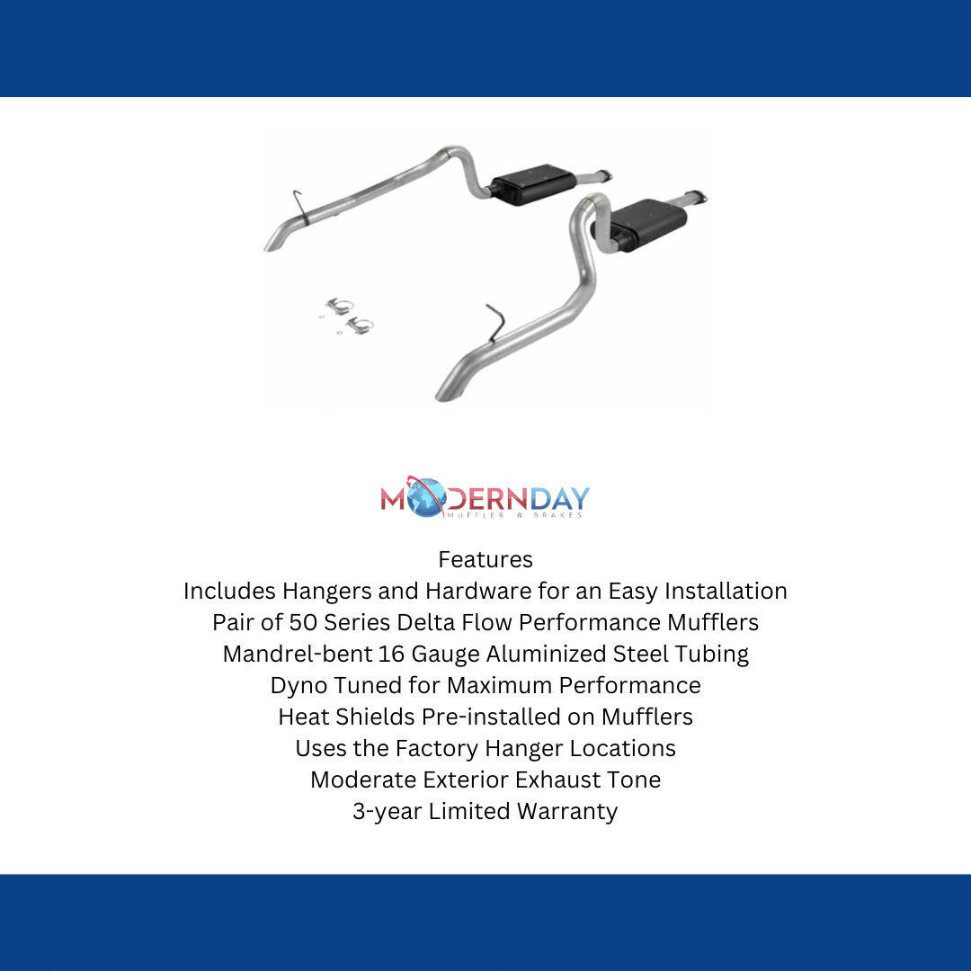 1987-1993 Ford Mustang GT Cat-back Exhaust System Flowmaster Force II 17106