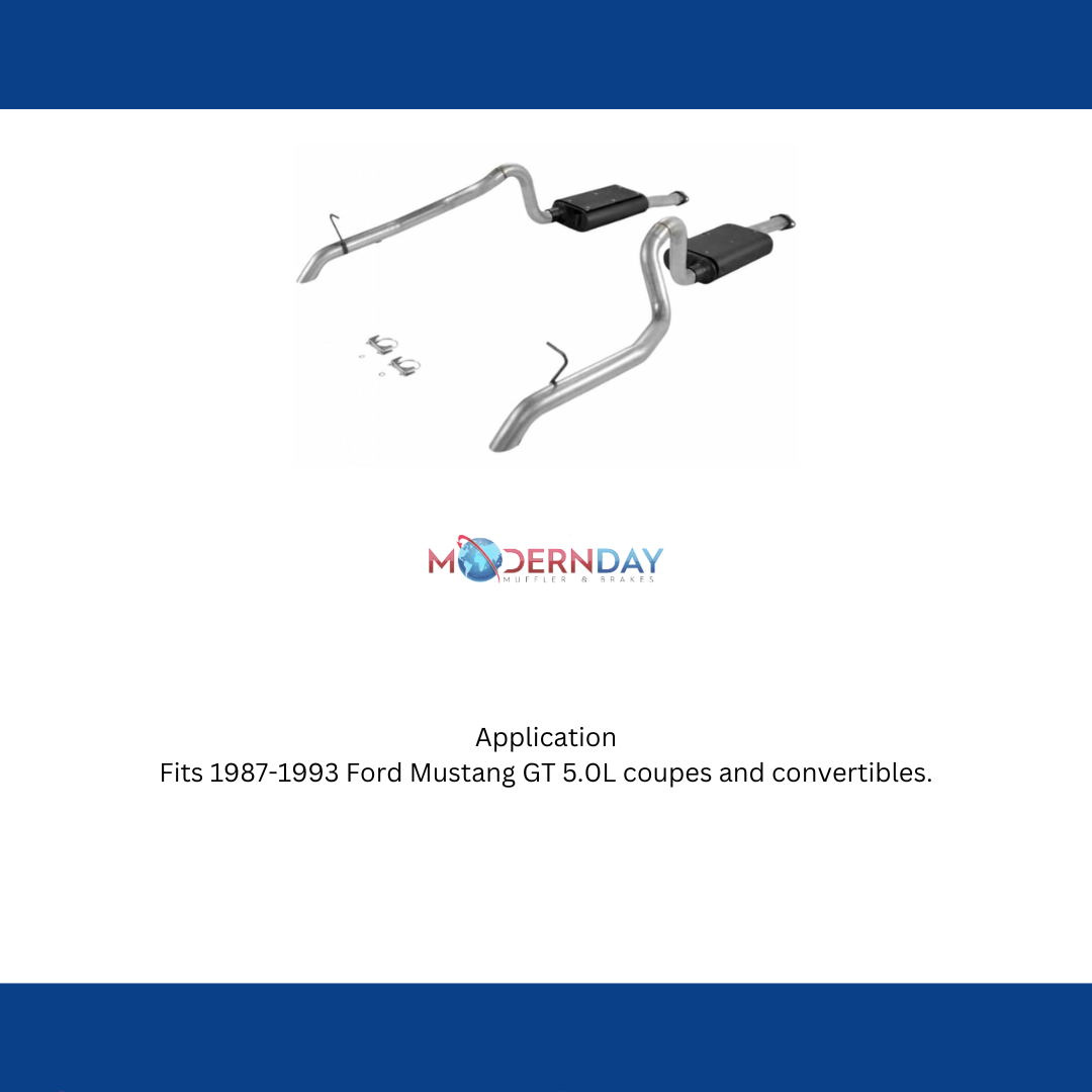 1987-1993 Ford Mustang GT Cat-back Exhaust System Flowmaster Force II 17106
