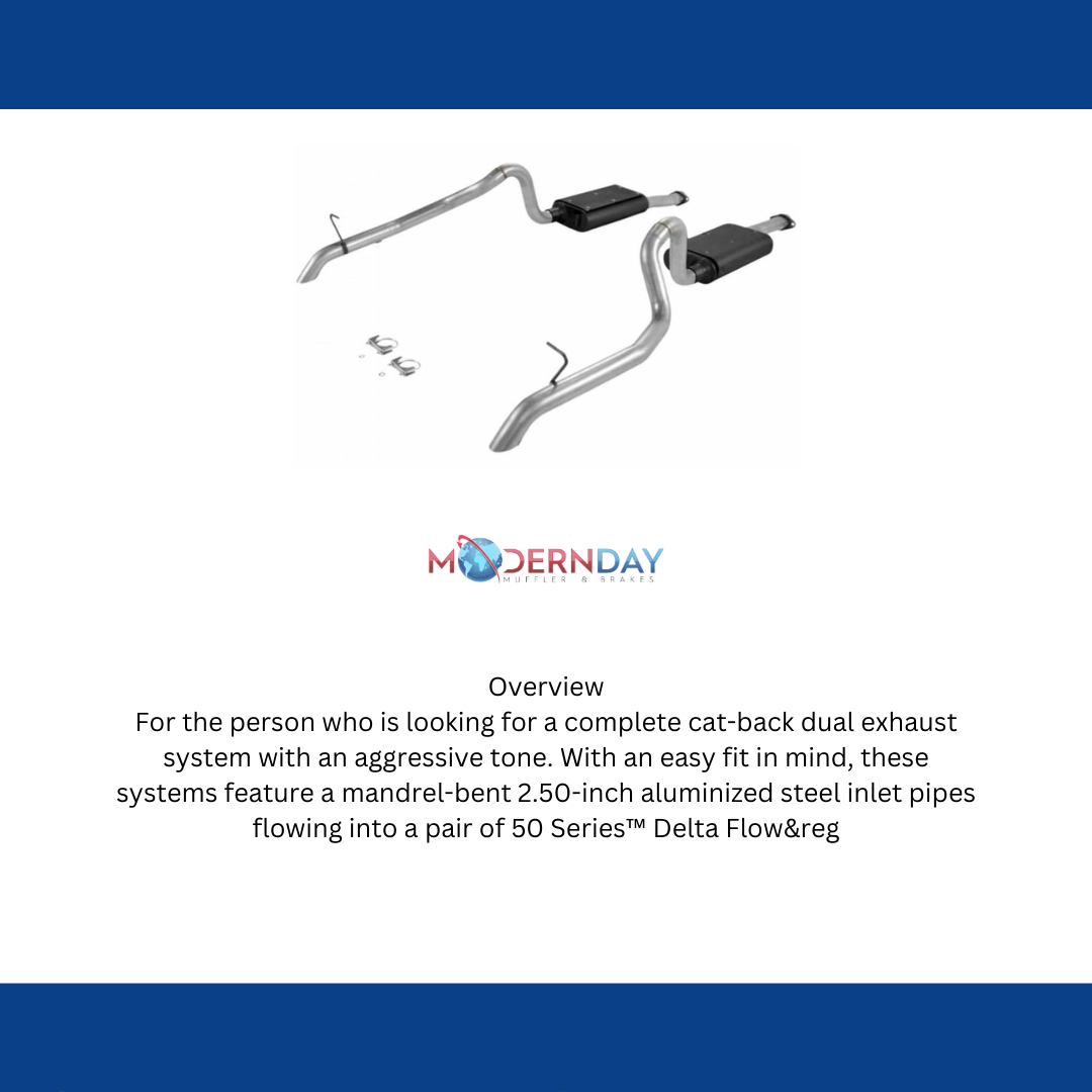 1987-1993 Ford Mustang GT Cat-back Exhaust System Flowmaster Force II 17106