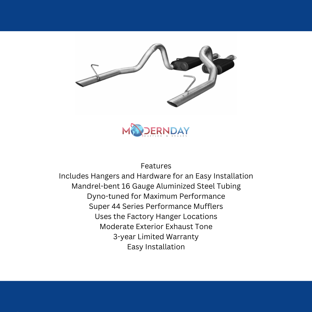 1986-1993 Ford Mustang Cat-back Exhaust System Flowmaster American Thunder 17113