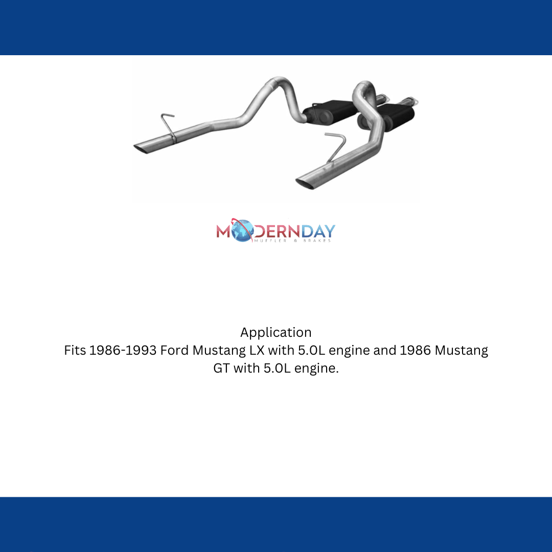 1986-1993 Ford Mustang Cat-back Exhaust System Flowmaster American Thunder 17113