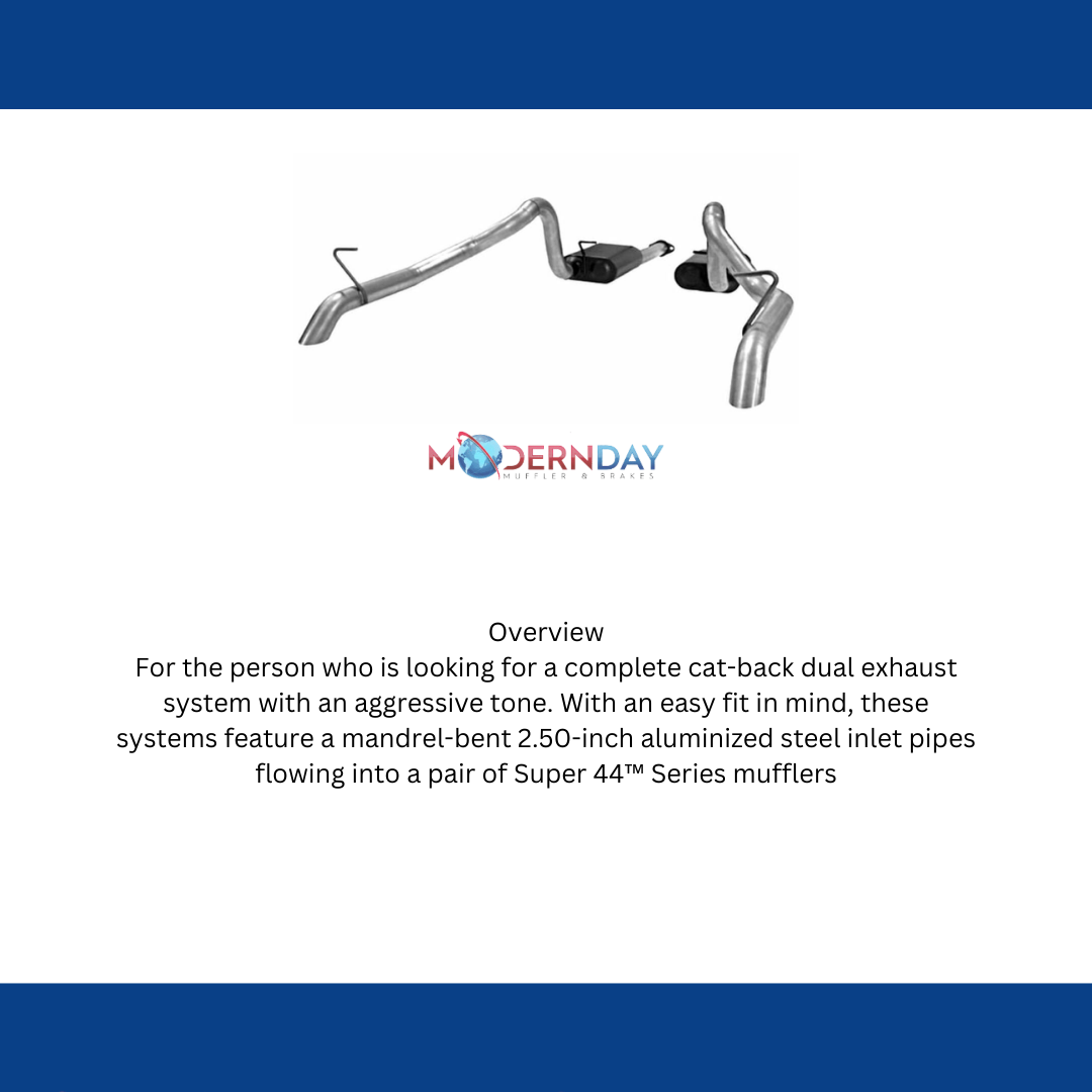 1987-1993 Ford Mustang GT Cat-back Exhaust System Flowmaster American Thunder 17