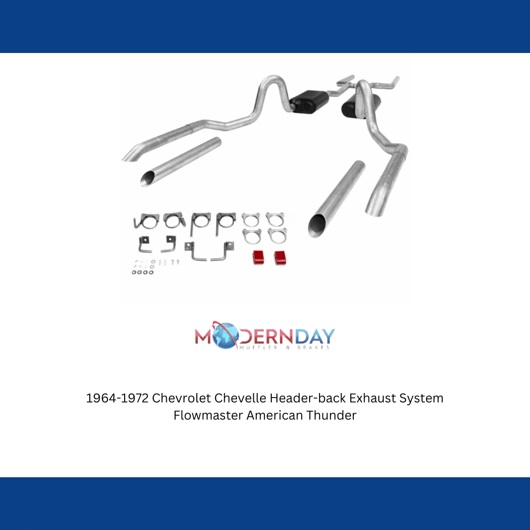 1964-1972 Chevrolet Chevelle Header-back Exhaust System Flowmaster American Thunder