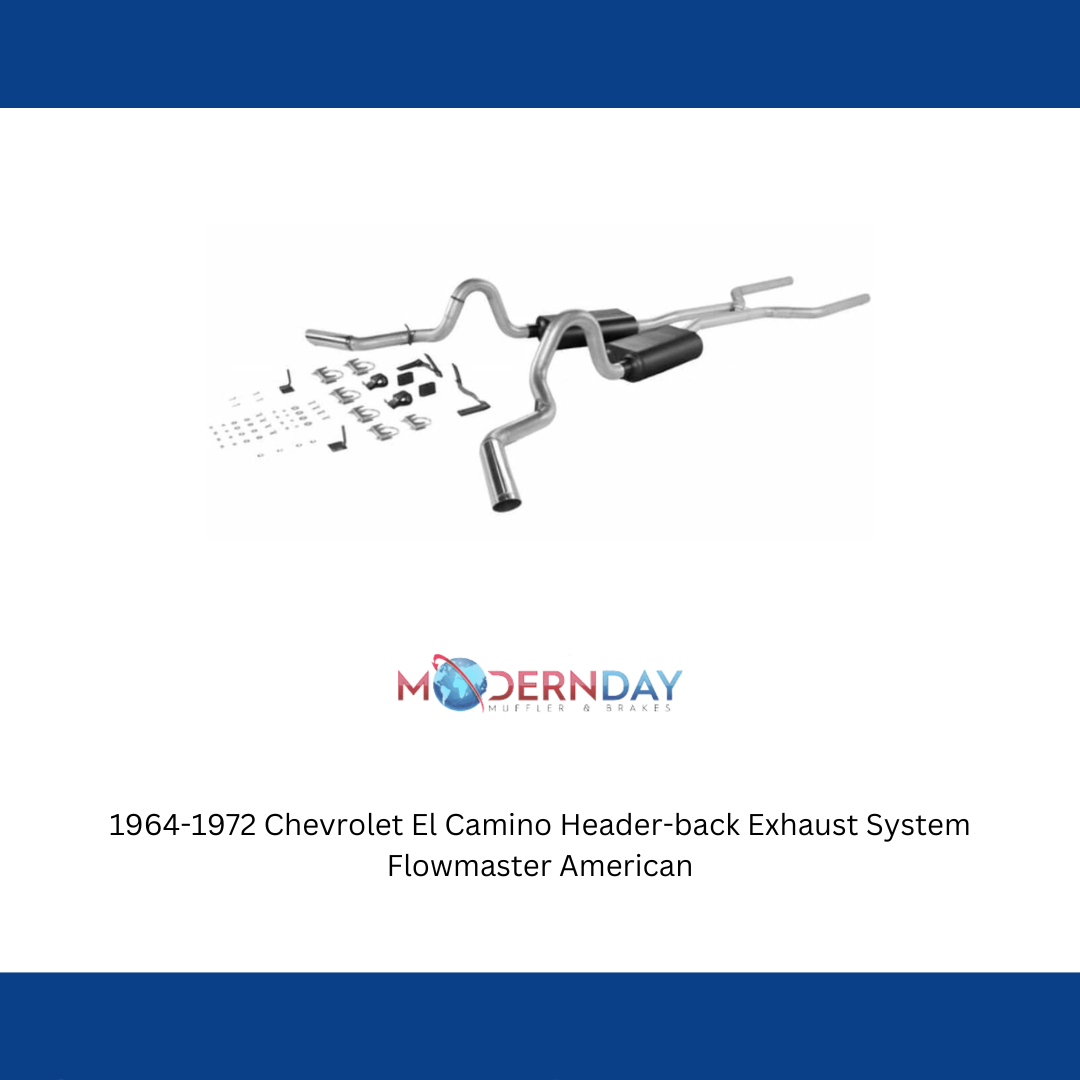 1964-1972 Chevrolet El Camino Header-back Exhaust System Flowmaster American Thu