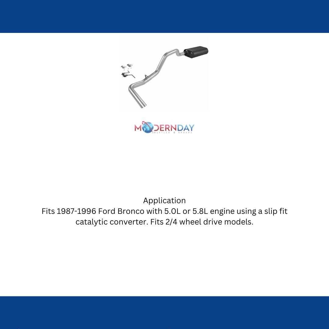 1987-1996 Ford Bronco Cat-back Exhaust System Flowmaster Force II 17132