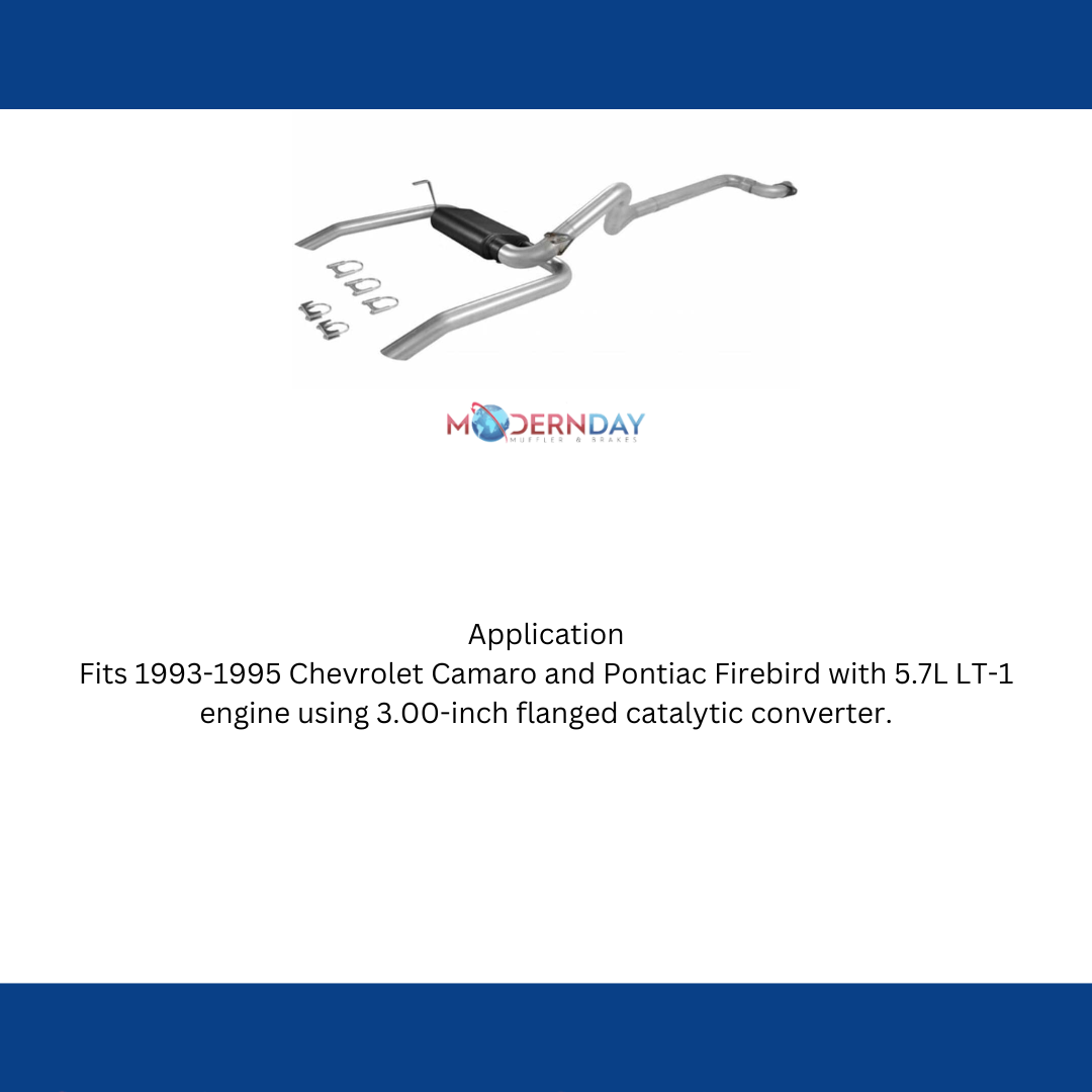 1993-1995 Chevrolet Camaro Cat-back Exhaust System Flowmaster American Thunder 17143