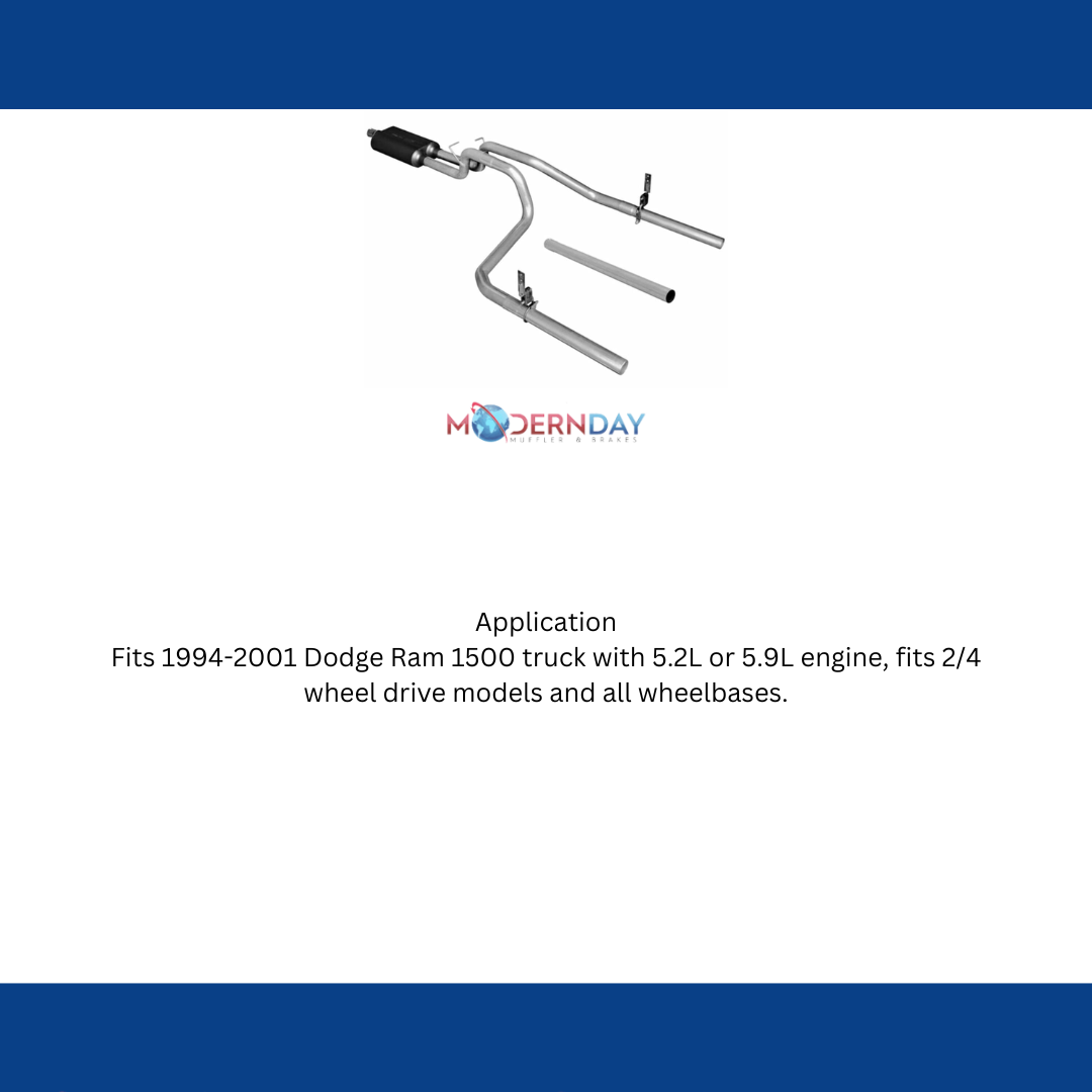 1994-2001 Dodge Ram 1500 Cat-back Exhaust System Flowmaster American Thunder 171