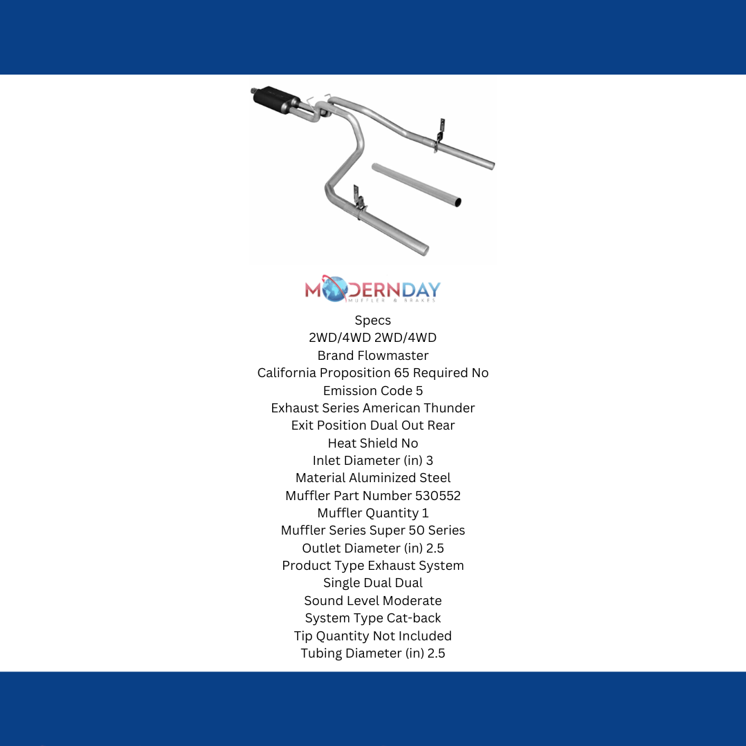 1994-2001 Dodge Ram 1500 Cat-back Exhaust System Flowmaster American Thunder 171