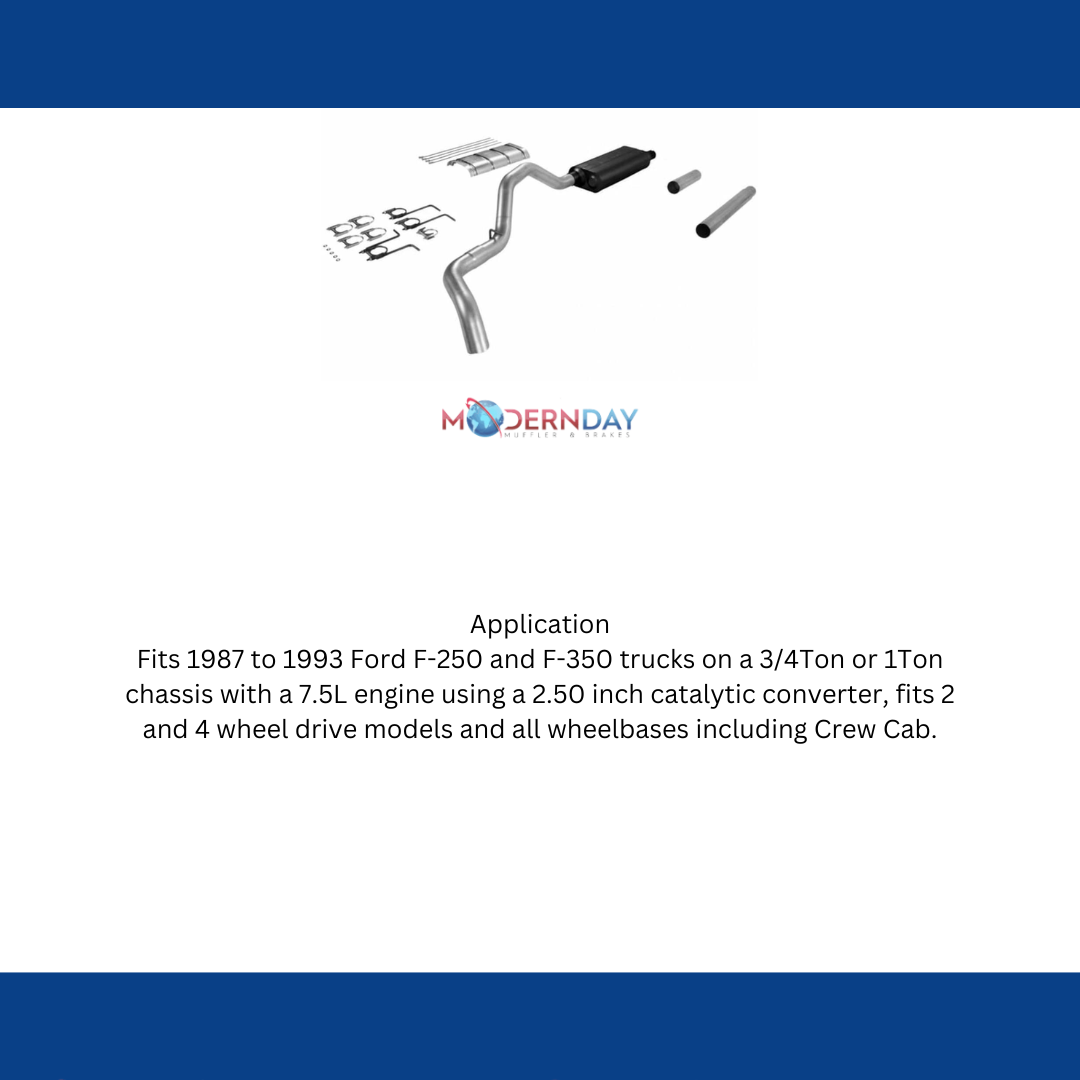 1986-1993 Ford F-250 Cat-back Exhaust System Flowmaster Force II 17198