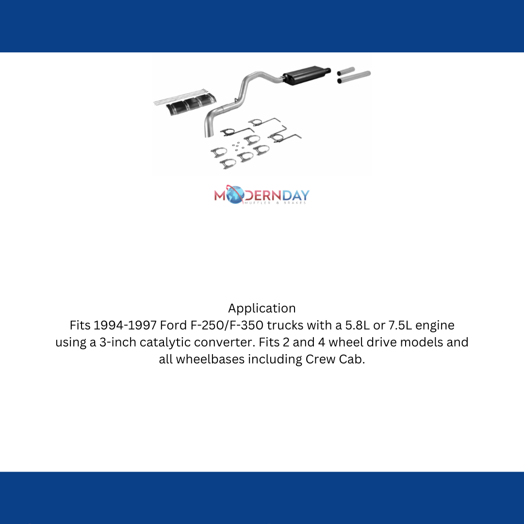 1994-1996 Ford F-250 Cat-back Exhaust System Flowmaster Force II 17211