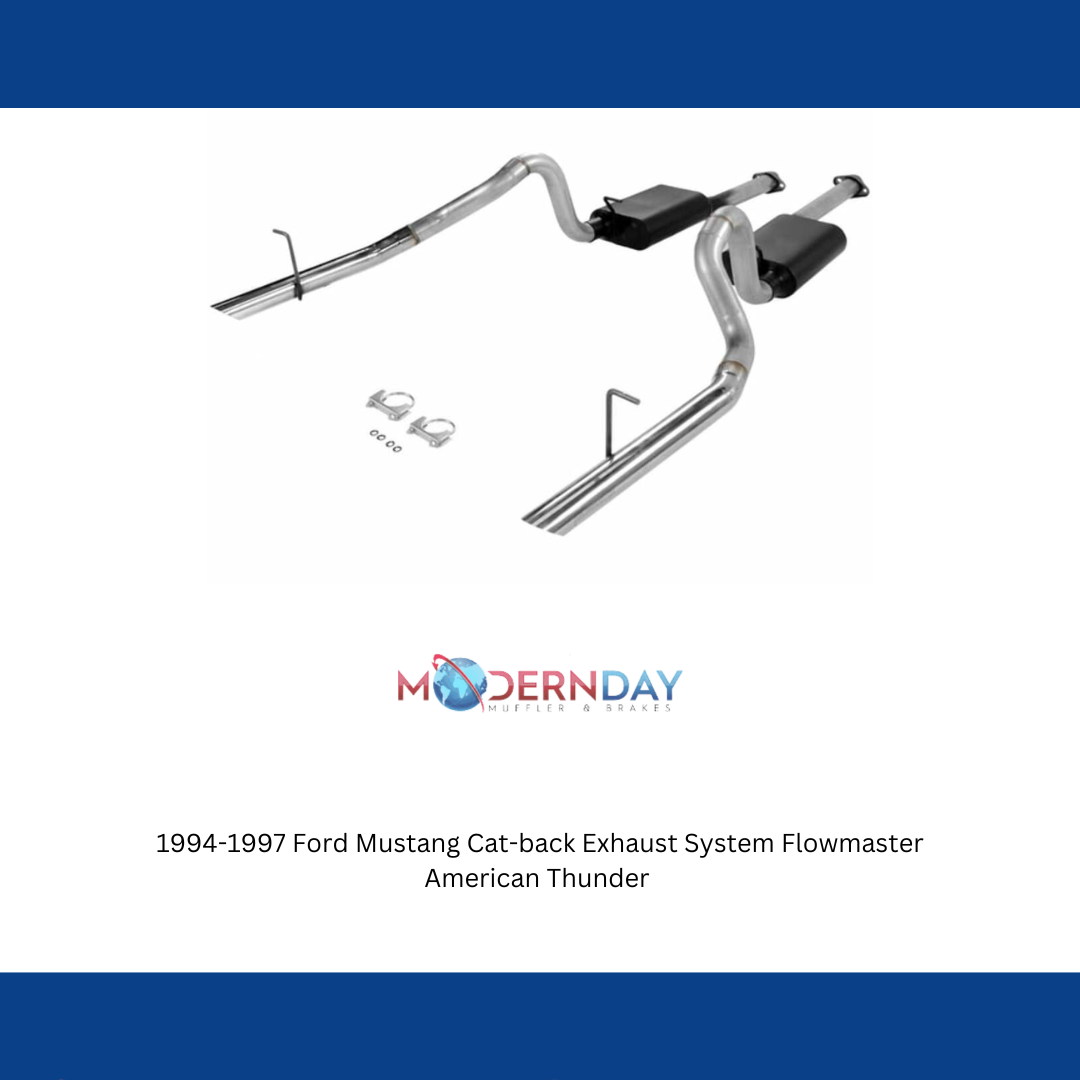 1994-1997 Ford Mustang Cat-back Exhaust System Flowmaster American Thunder 17212