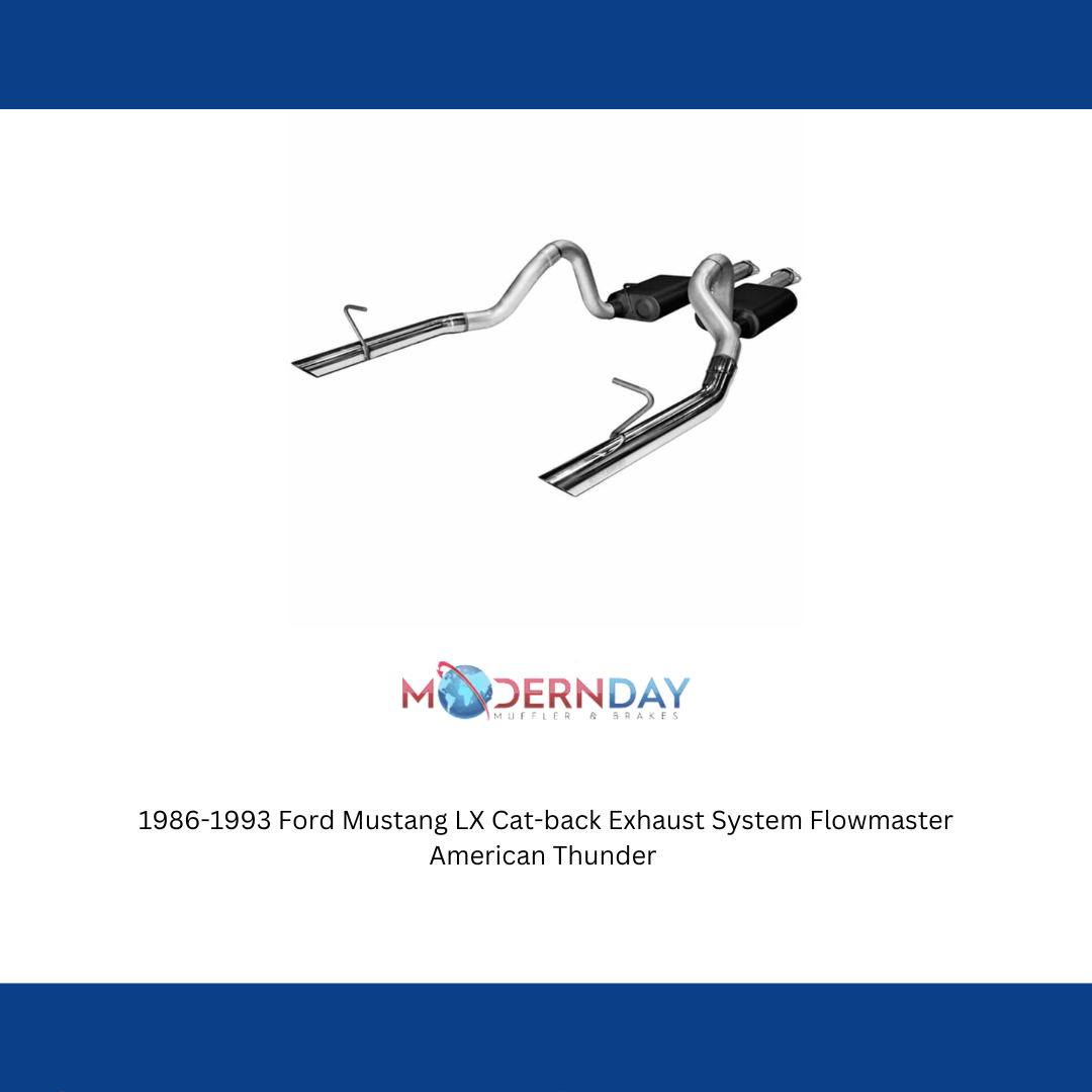 1986-1993 Ford Mustang LX Cat-back Exhaust System Flowmaster American Thunder 17213