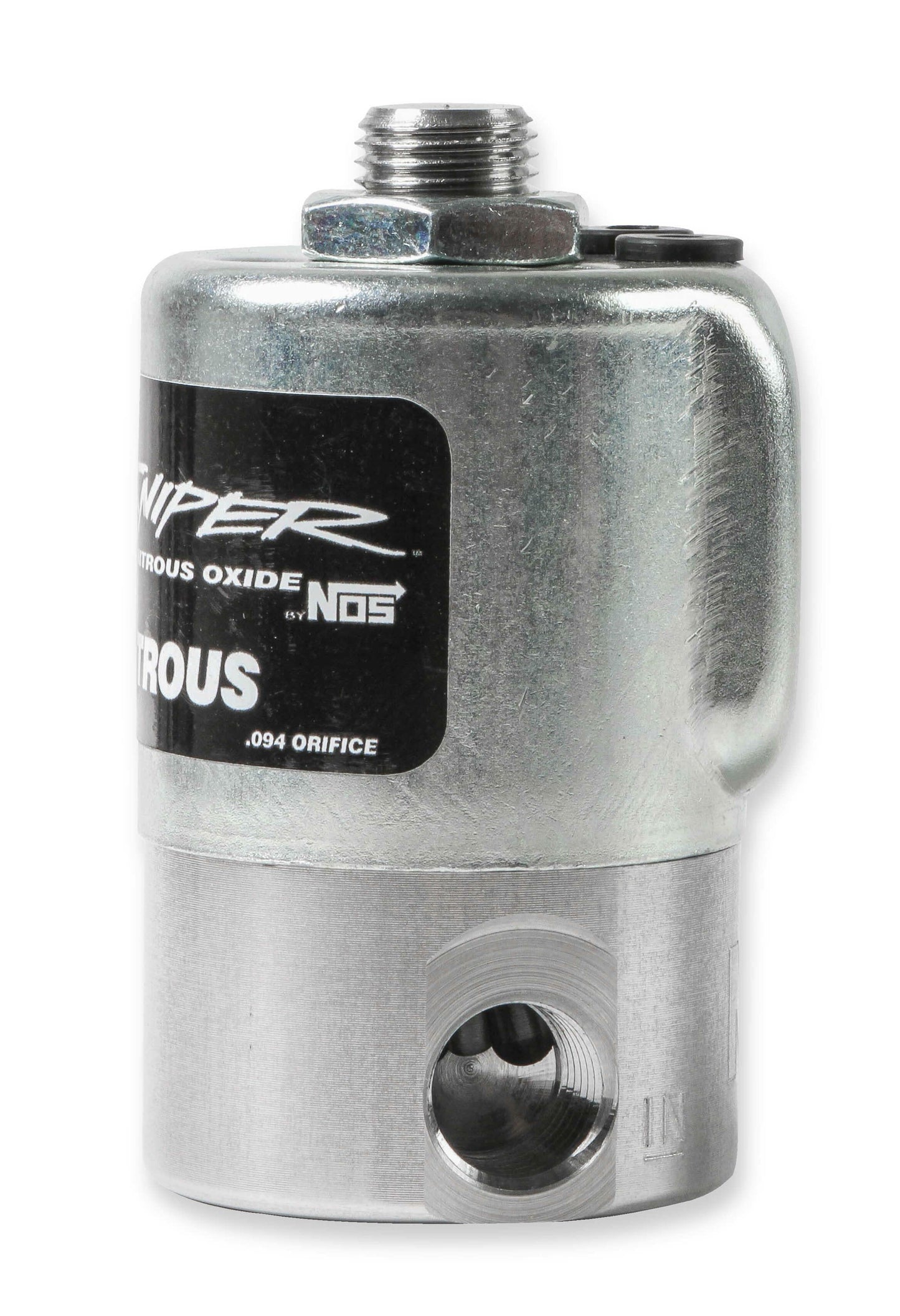 NOS 18018NOS Sniper Nitrous Solenoid 250 Max HP 1/4 NPT Inlet 1/8 NPT Outlet