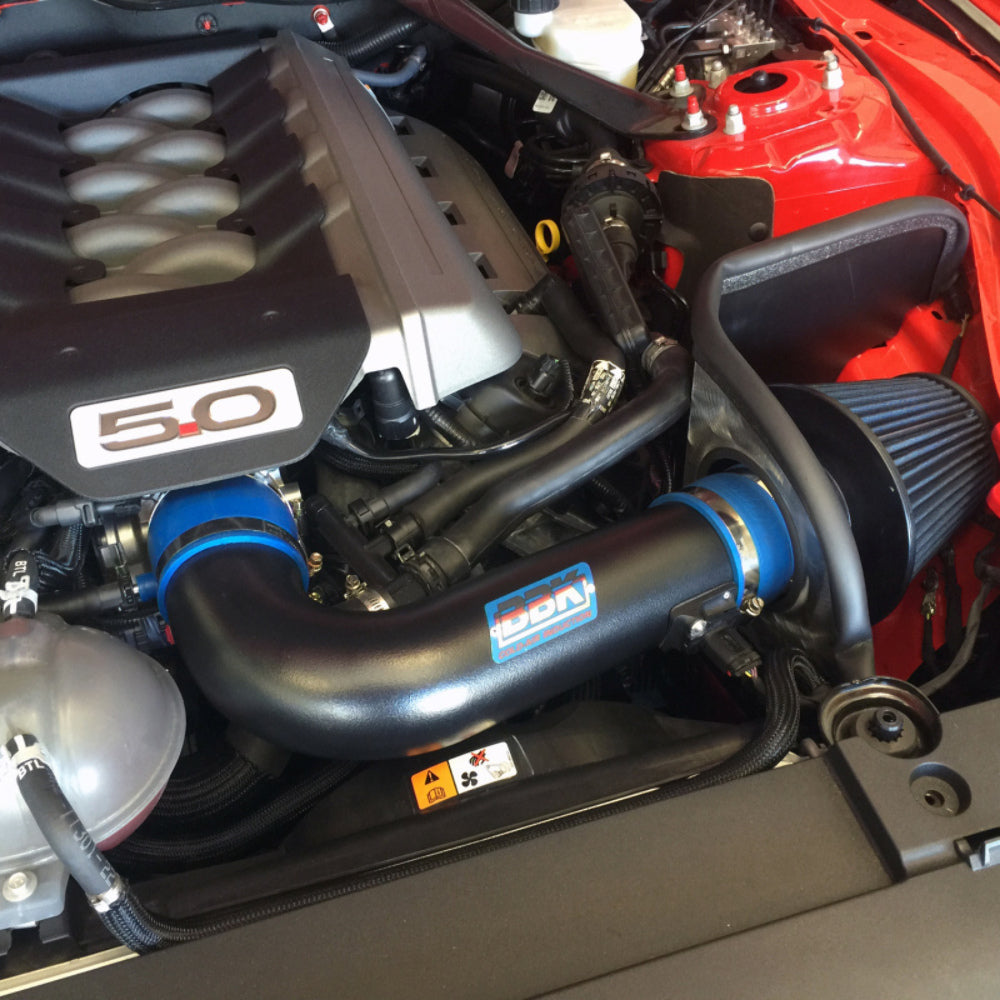 Fits 2015-2017 Mustang GT 5.0 Cold Air Intake Kit (Blackout Finish)-18475 - Car Part People