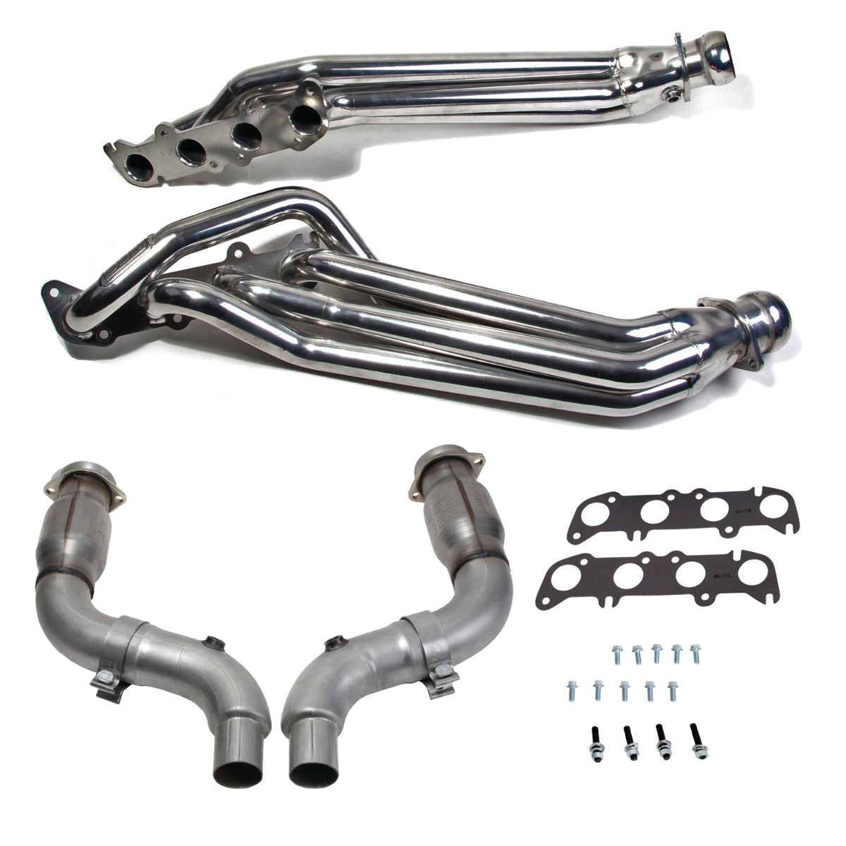 Fits 2015-23 Mustang GT 5.0 1-7/8" Tube Header, Short Mid Pipe w/Converter-18564 - Car Part People