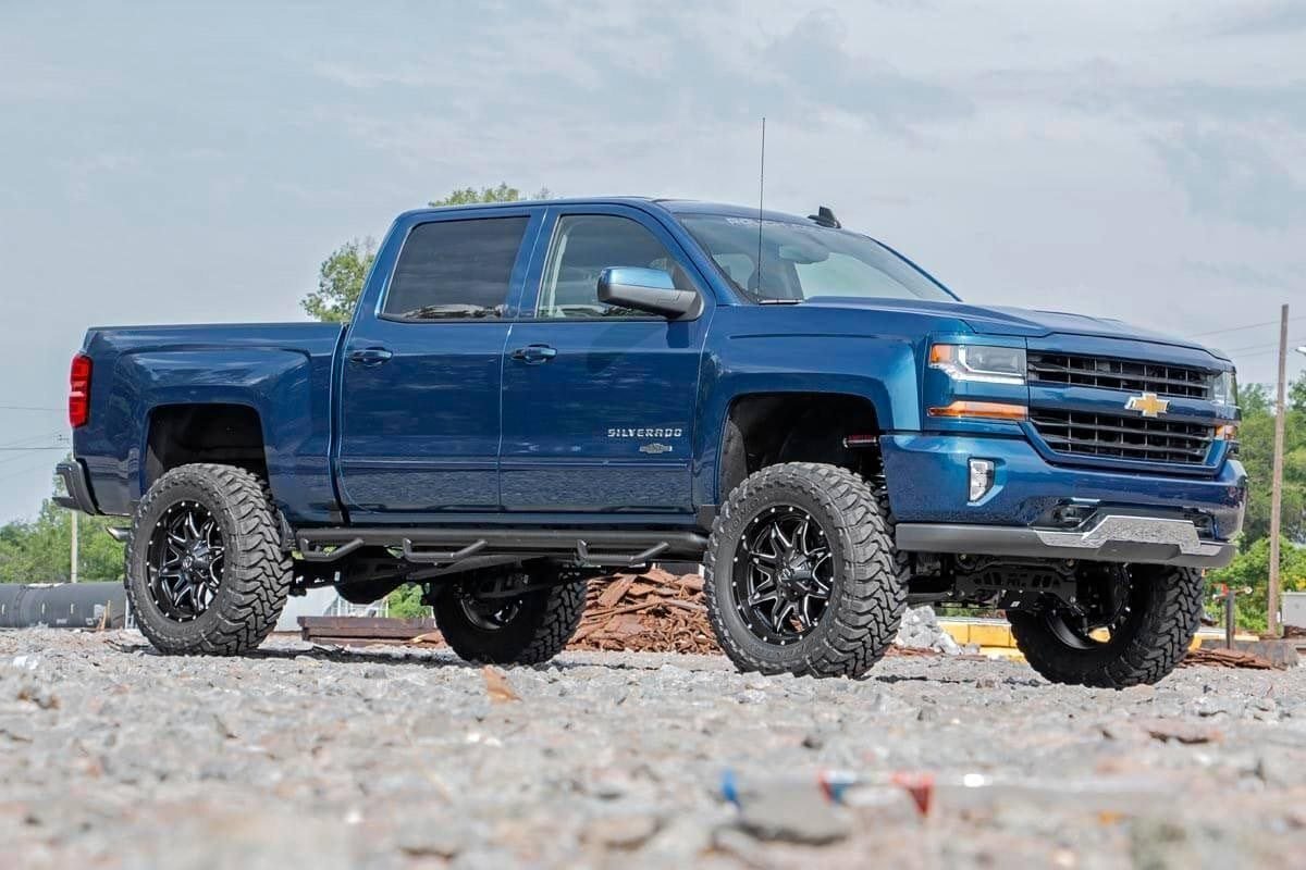 Fits Chevy/GMC 1500 (14-18 & Classic) 7" Lift Kit Alum/Stamp Steel Vertex 18750