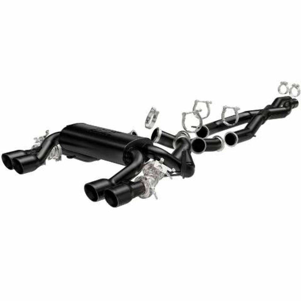 2015-2018 BMW M3 System Sport Cat-Back Black 19187 Magnaflow - Cat Back Exhaust Car Part People