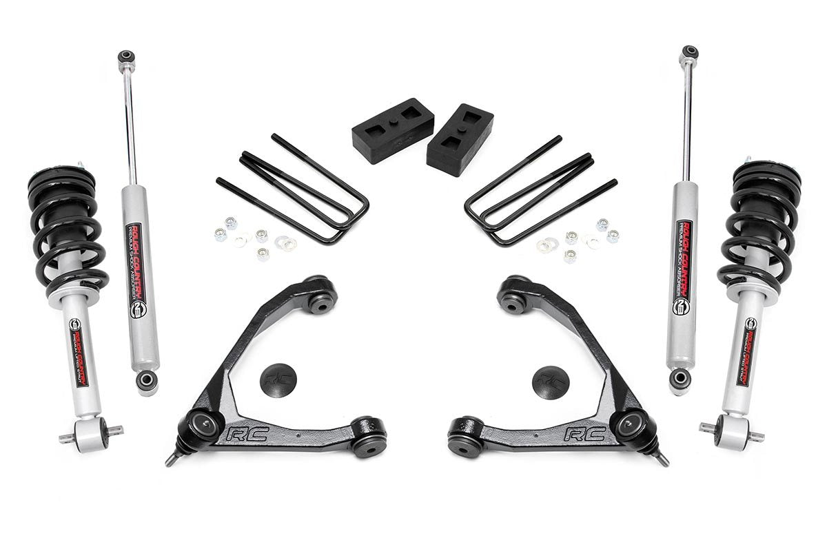 Fits Chevy/GMC 1500 (14-16) 3.5 Inch Lift Kit; Cast Steel; N3 Strut; 198.23