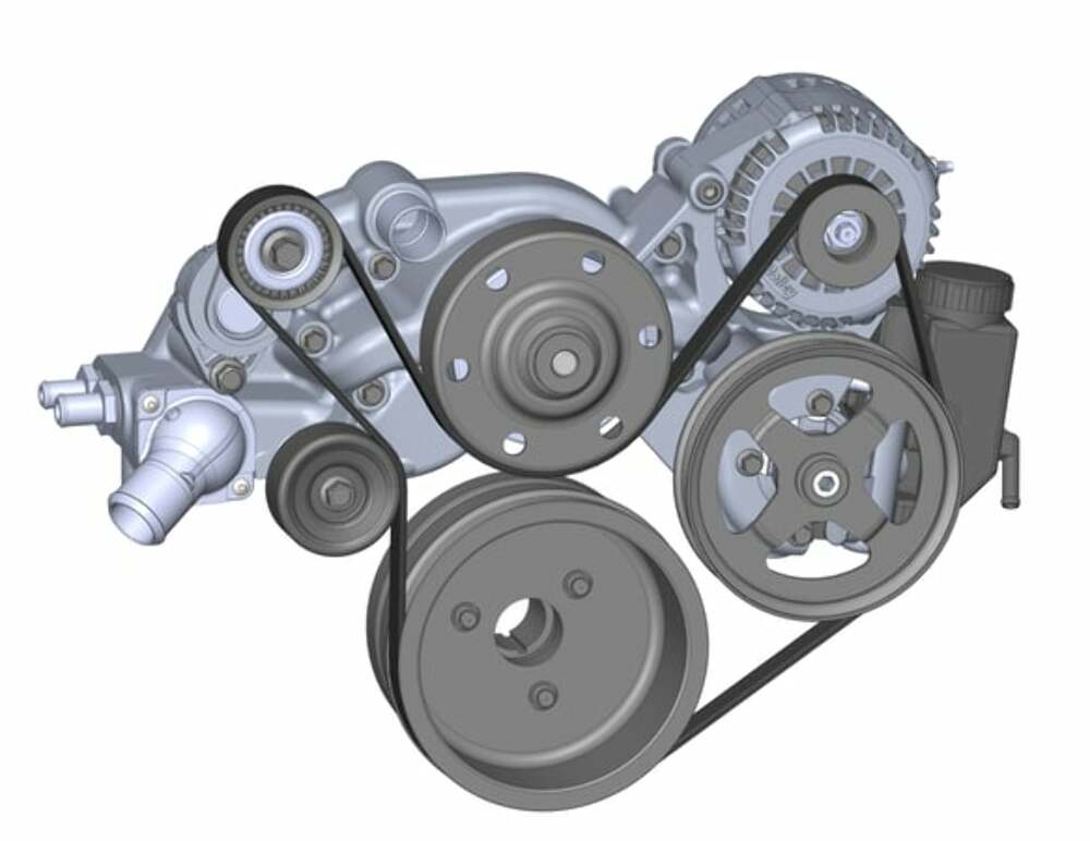 LS Engine Drive w/ Alternator, P/S Pump, Tensioner, Damper, Belt&Pulleys 20-186P