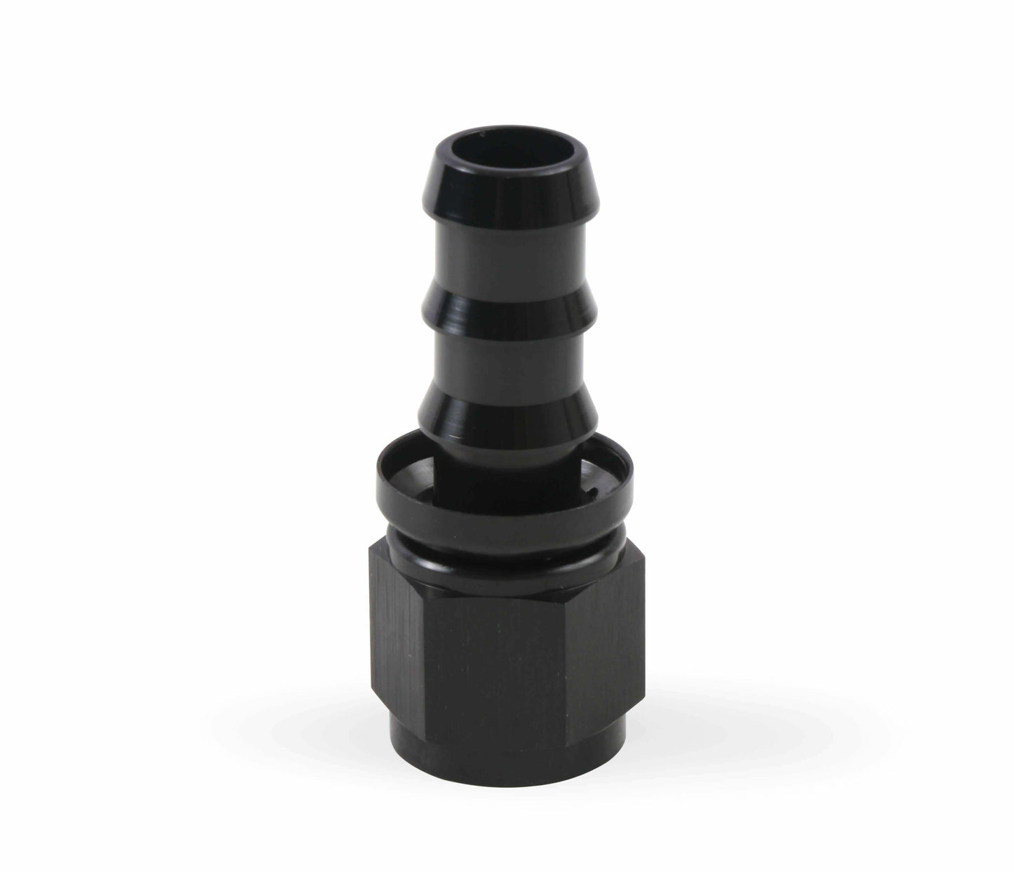 Mr. Gasket -10 AN Straight Push-On Hose Ends - Black - 200110-BL