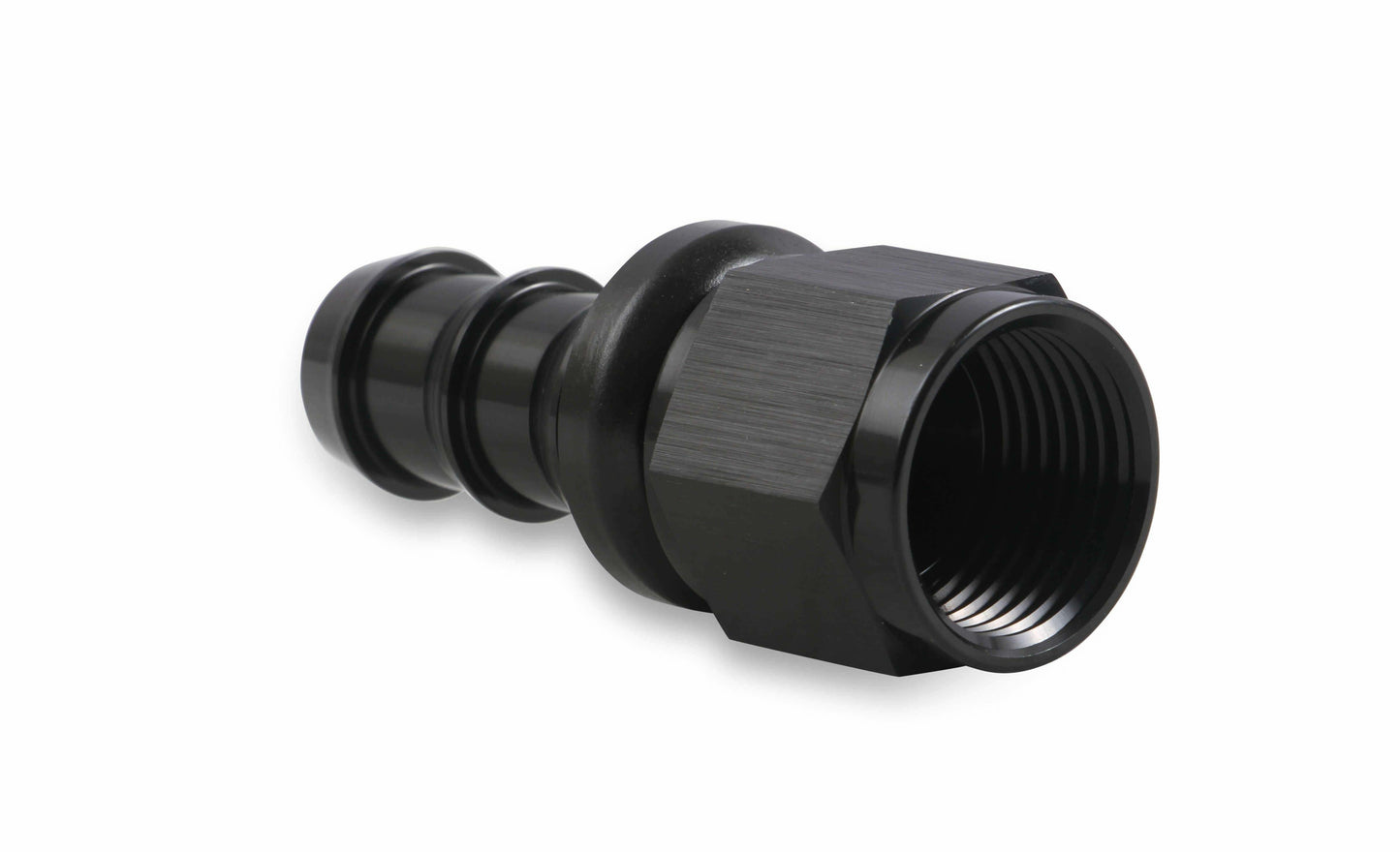 Mr. Gasket -10 AN Straight Push-On Hose Ends - Black - 200110-BL