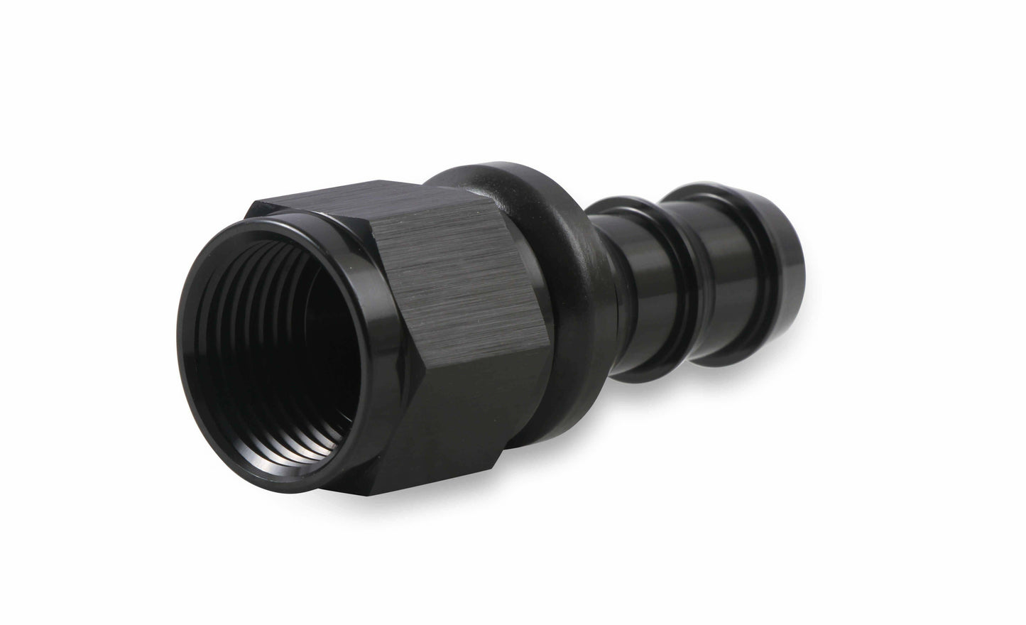 Mr. Gasket -10 AN Straight Push-On Hose Ends - Black - 200110-BL