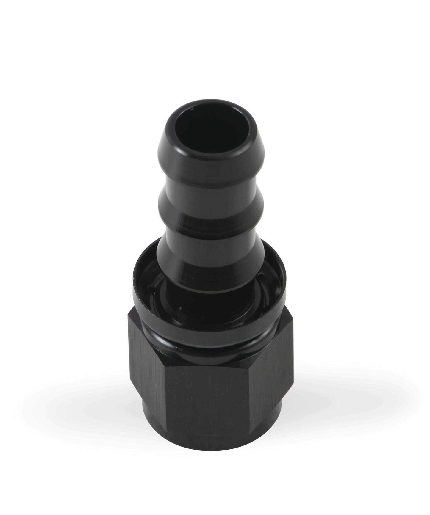 Mr. Gasket -10 AN Straight Push-On Hose Ends - Black - 200110-BL