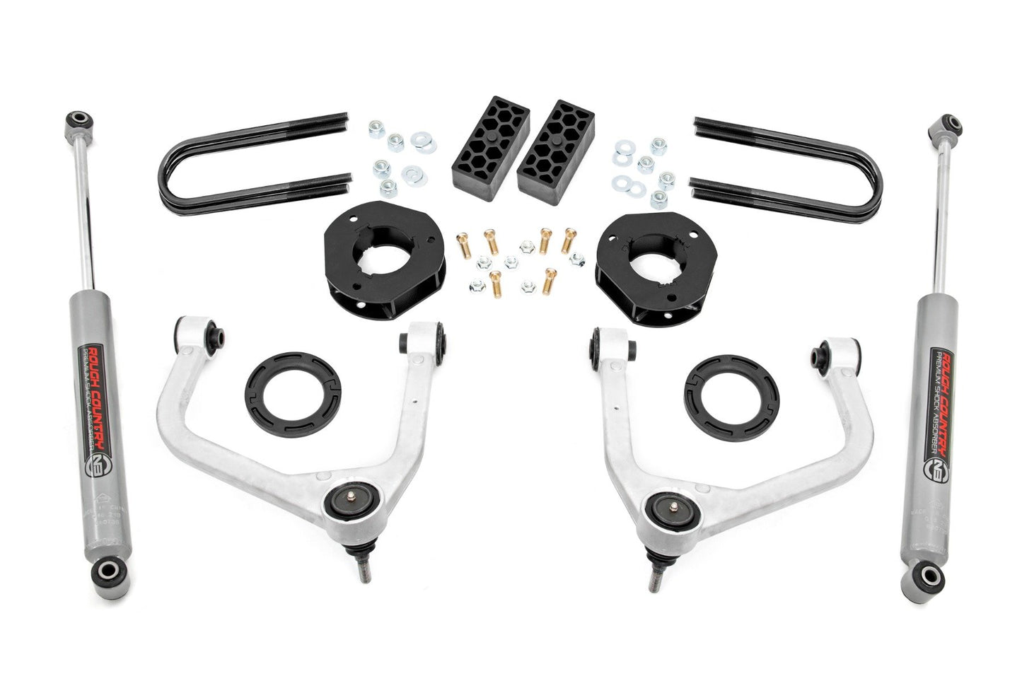 Rough Country 3.5 Inch Lift Kit - Chevy Silverado 1500 2WD/4WD (2025) - 110430