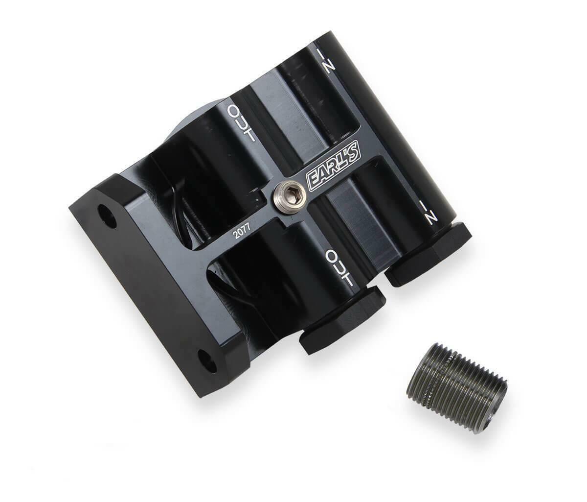 Earl's Billet Remote Oil Filter Mount - 2077ERL