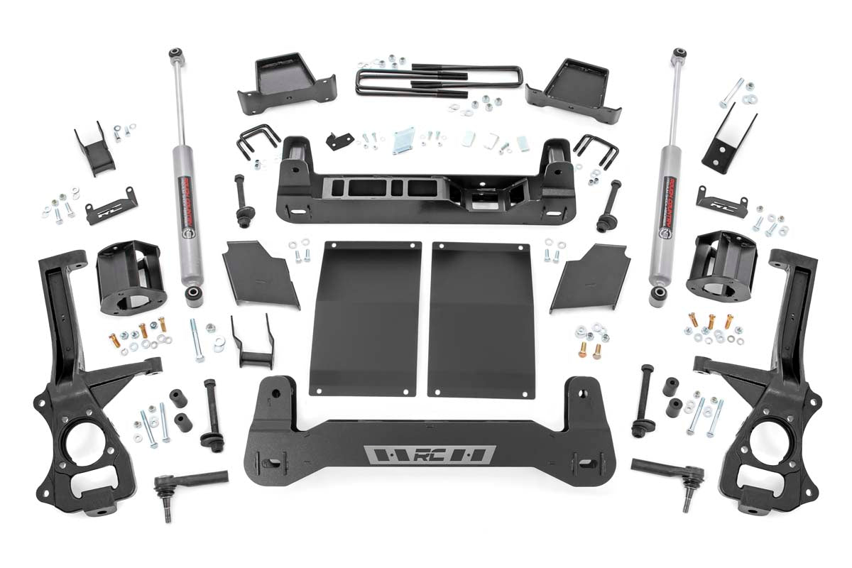 Fits Chevy Silverado 1500 2WD/4WD (2019-2024) 6 Inch Lift Kit; Diesel; 21731D