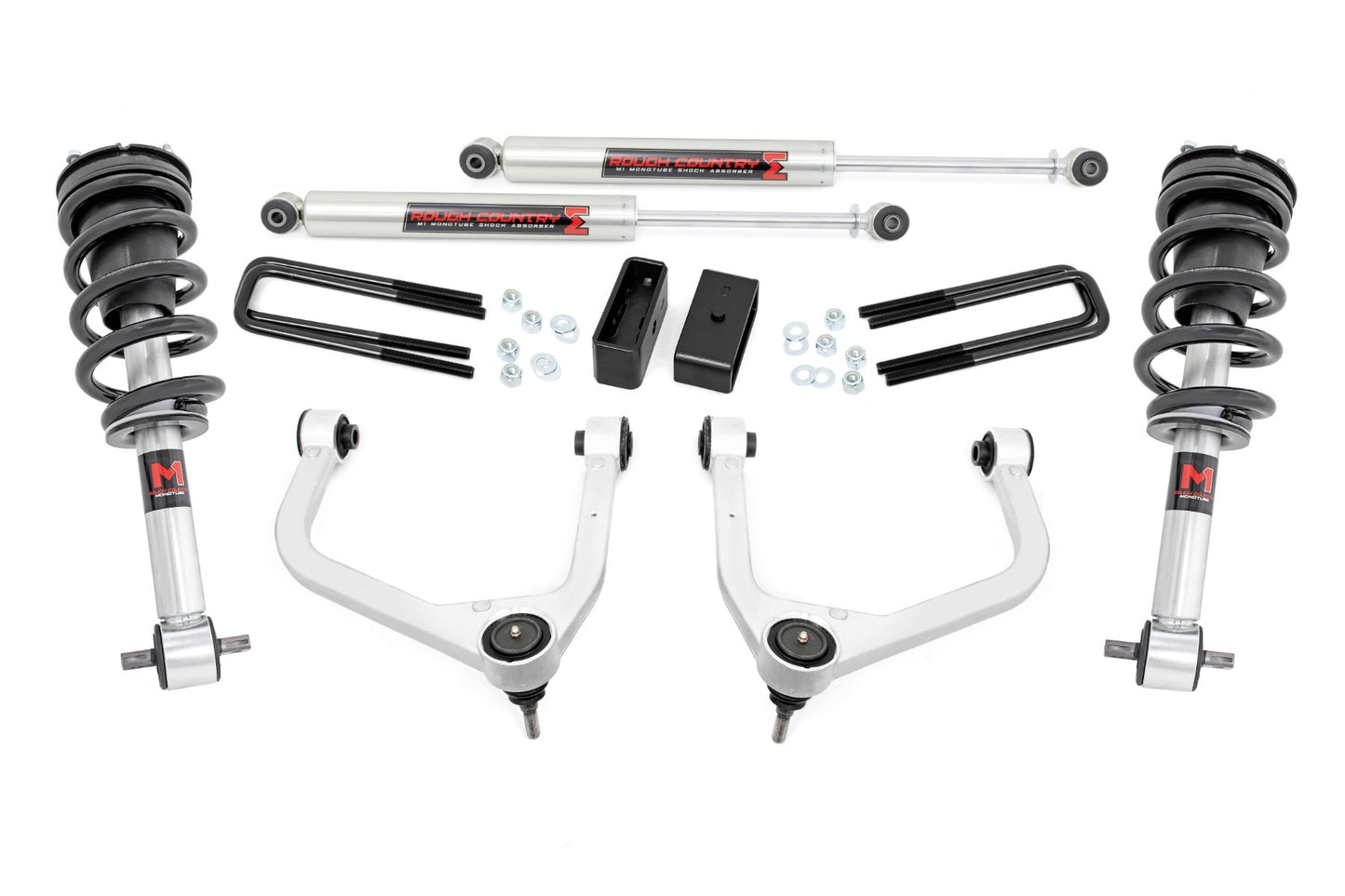 Fits GMC Sierra 1500 2WD/4WD (2019-2024) 3.5 Inch Lift Kit; M1 Struts/M1; 22640