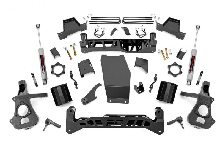 Fits Chevy/GMC 1500 (14-18 & Classic) 7" Lift Kit; Cast Steel; N3 Struts; 22833