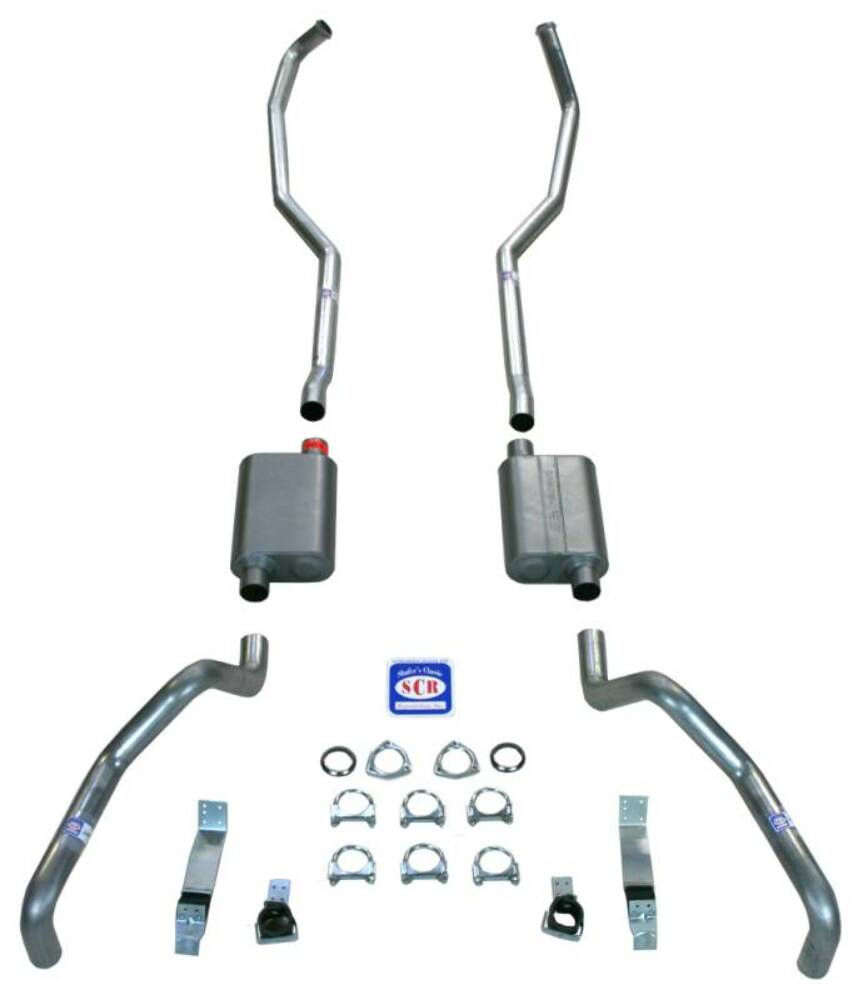 Fits 1967 - 1969 Camaro 2-1/2" Exhaust System with Quickflow Mufflers 23004