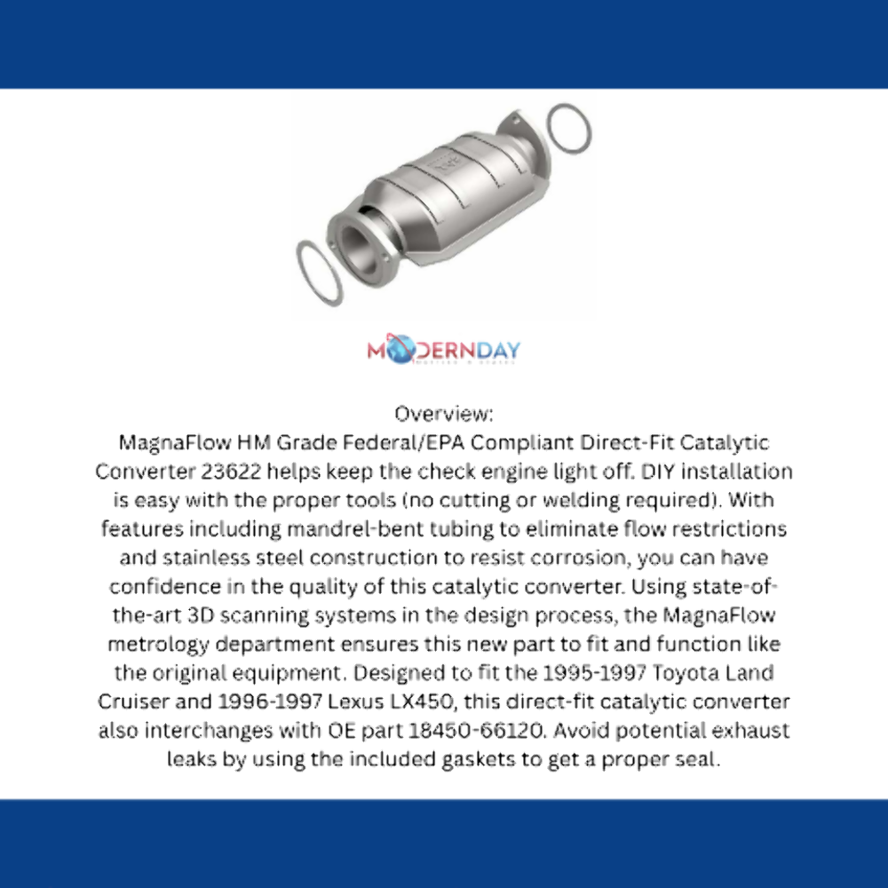 1996-1997 Lexus LX450 Direct-Fit Catalytic Converter 23622 Magnaflow