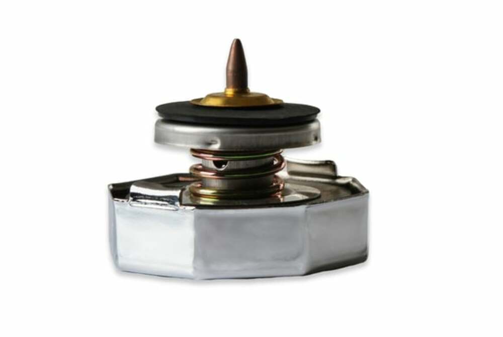 Mr Gasket 2471S Thermocap Radiator Cap, 16 Lb. Silver Temp Gauge *Texas Stock*