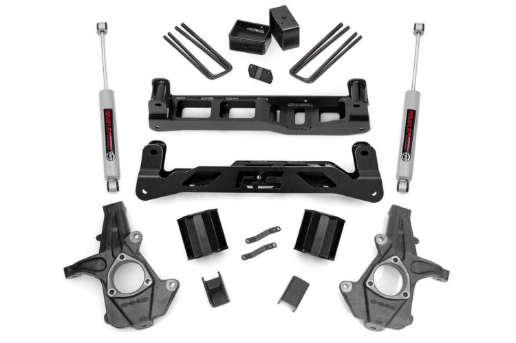 Fits Chevy/GMC 1500 (14-17) 5 Inch Lift Kit; Cast Steel; N3 Struts; 24733