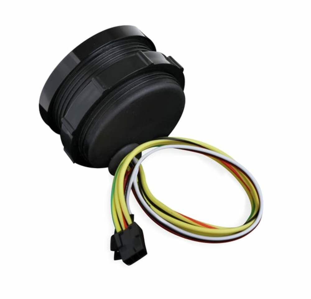 Black 2-1/16" Fuel Pressure 0-100psi-Holley logo 26-608