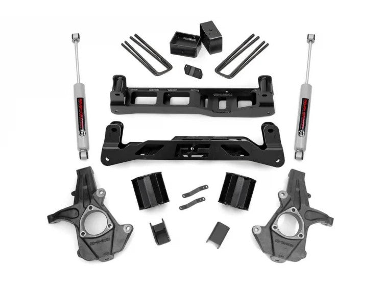 Fits Chevy Silverado & GMC Sierra 1500 2WD (2007-2013) 5 Inch Lift Kit; 26130