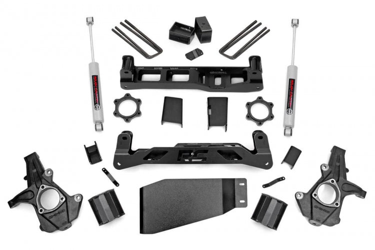 Fits Chevy Silverado & GMC Sierra 1500 4WD (2007-2013) 5 Inch Lift Kit; 26230