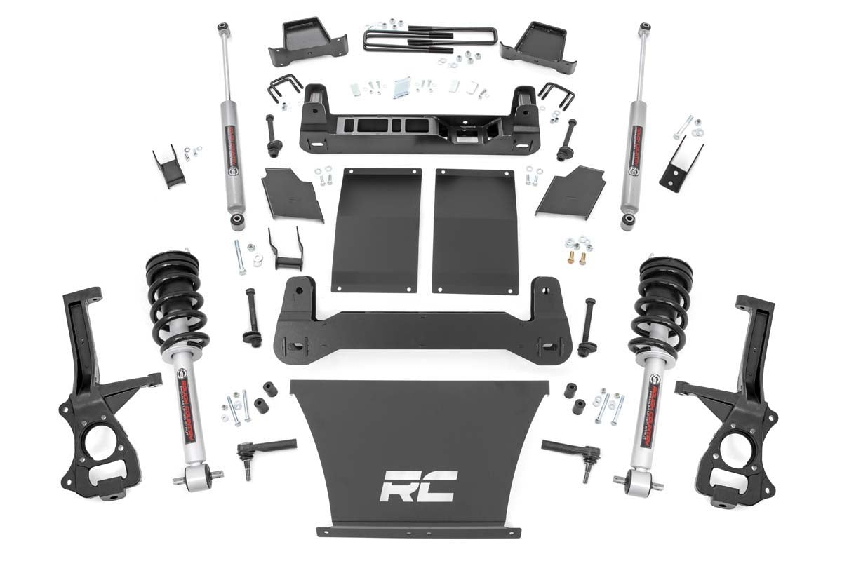 Fits Chevy/GMC 1500 (19-24) 4 Inch Lift Kit; AT4/Trailboss; N3 Struts; 27532